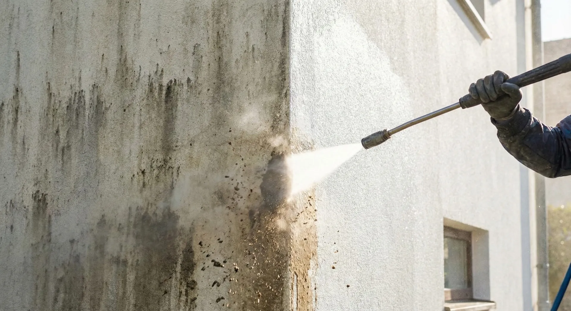 Chantier de ravalement de façade réalisé par Sévria à Niort et en Deux-Sèvres